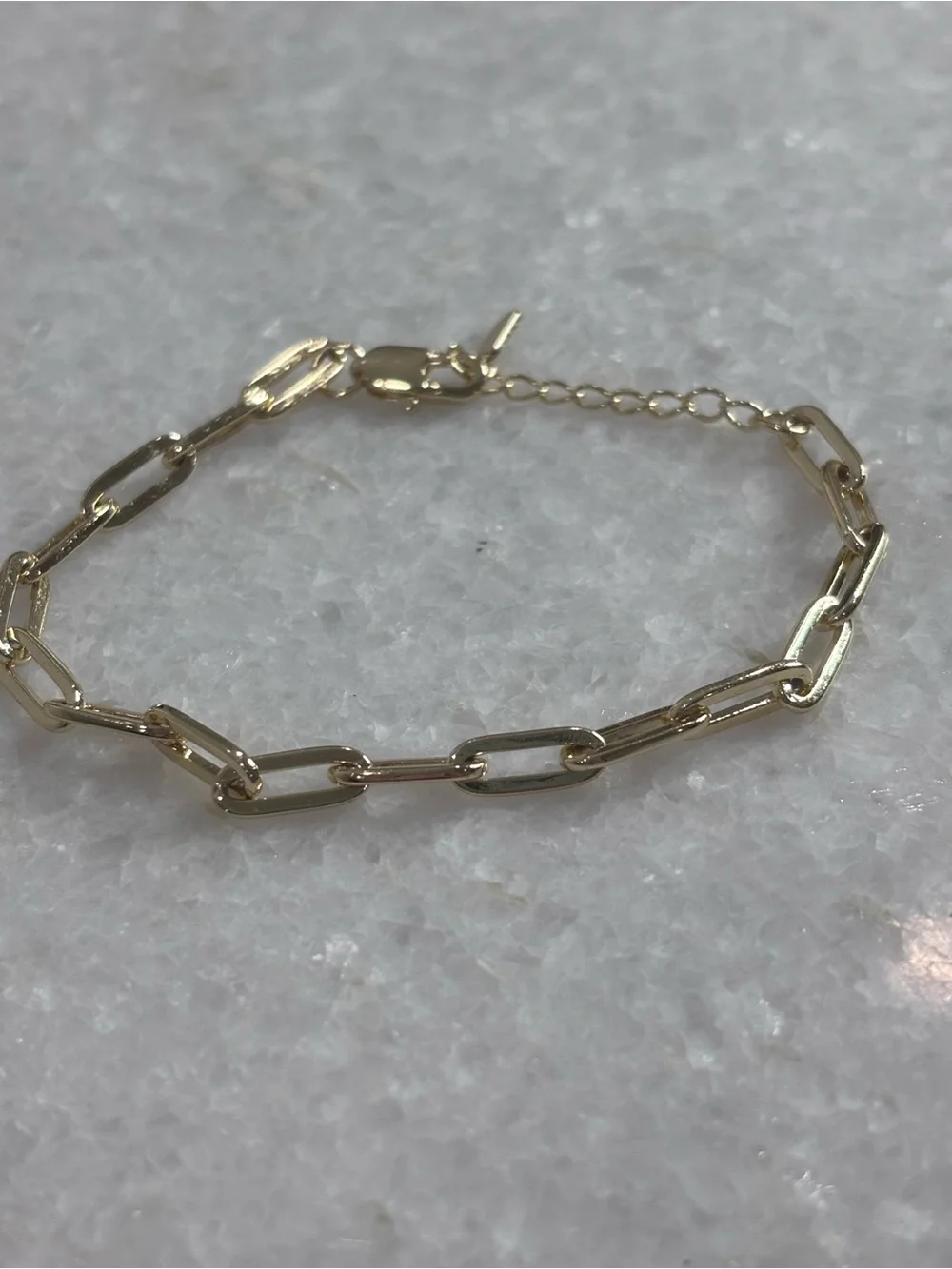 Gold Paperclip Link Bracelet - Women’s Fashion Jewelry